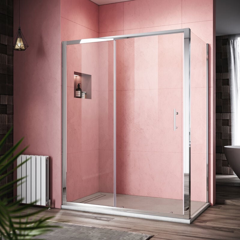 Sonni - 160x80cm Duschkabine Schiebetür Duschabtrennung Duschkabine