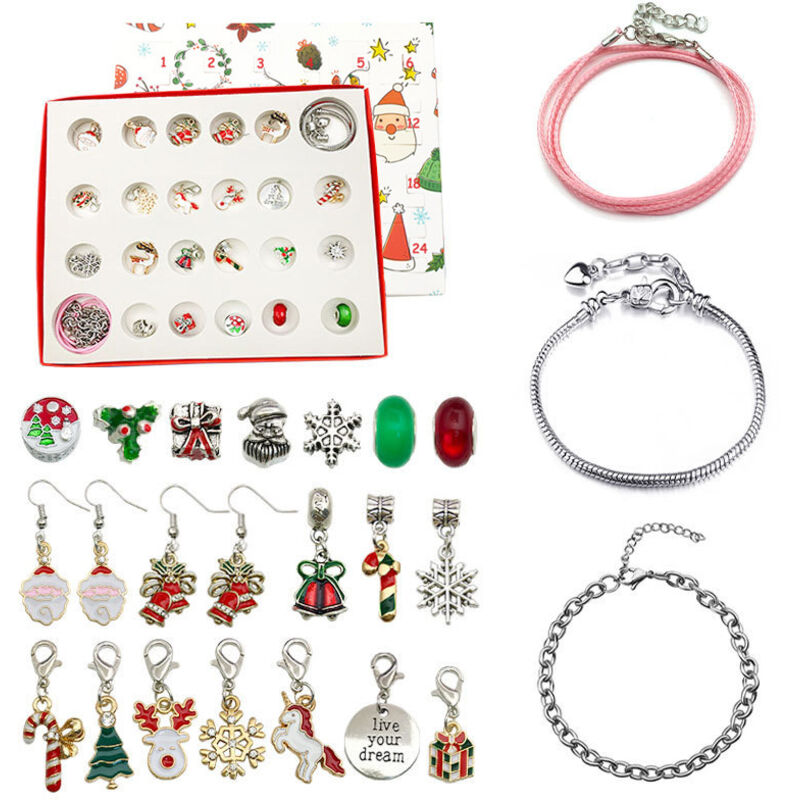 Sonstige Weihnachtsdeko, Weihnachtsdeko für draußen, Schmuck, Weihnachtsarmband-Aufbewahrung, 24 Kalenderboxen, Countdown, Blindgeschenkbox,