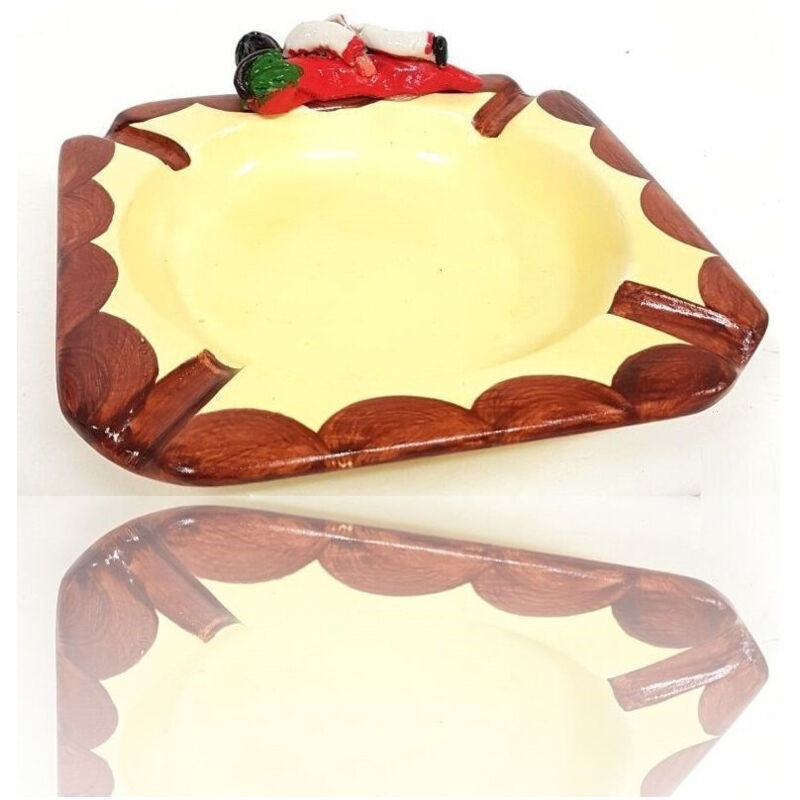 Trade Shop Traesio - Trade Shop - aschenbecher dekoratives element home pulcinella glücksbringer terrakotta -