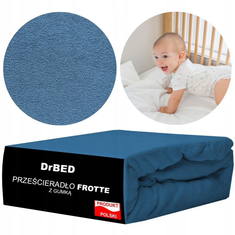 Spannbettlaken für Kinderbett 120 x 60 Frottee Atmungsaktiv Fleshy PL