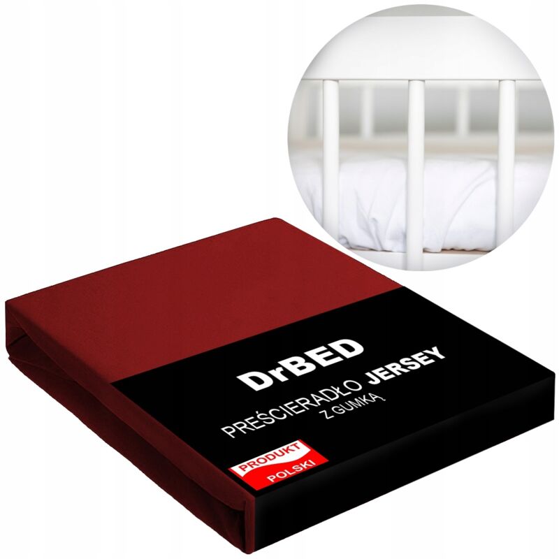 Spannbettlaken Jersey 120x60 mit Gummizug, atmungsaktiv PL