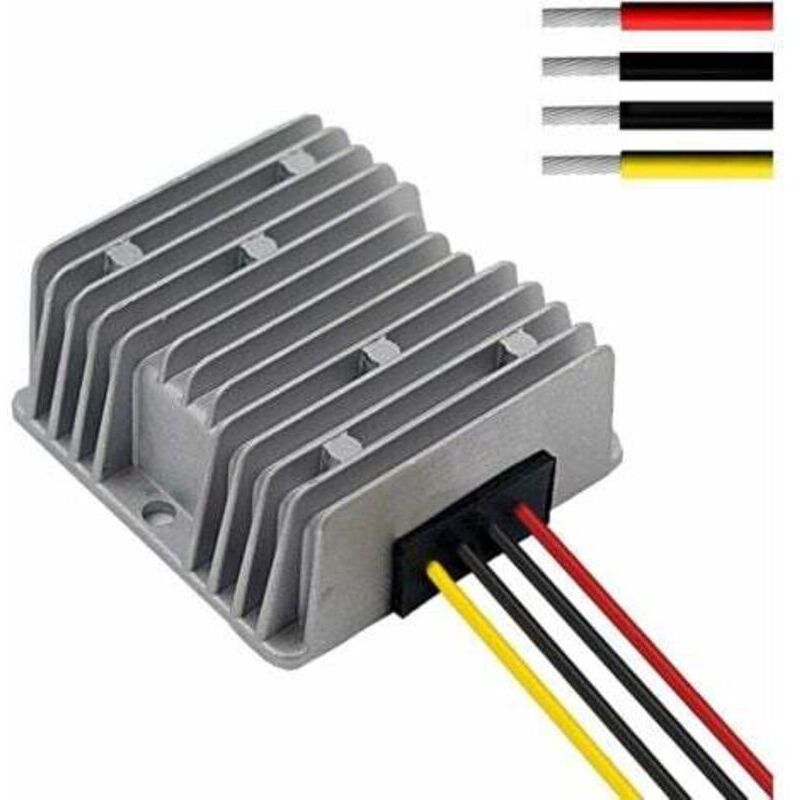Spannungsregler, 12V 15A Gleichspannungsregler mit Überspannungsschutz für Auto, LKW, Fahrzeug, Boot, Solaranlage usw.