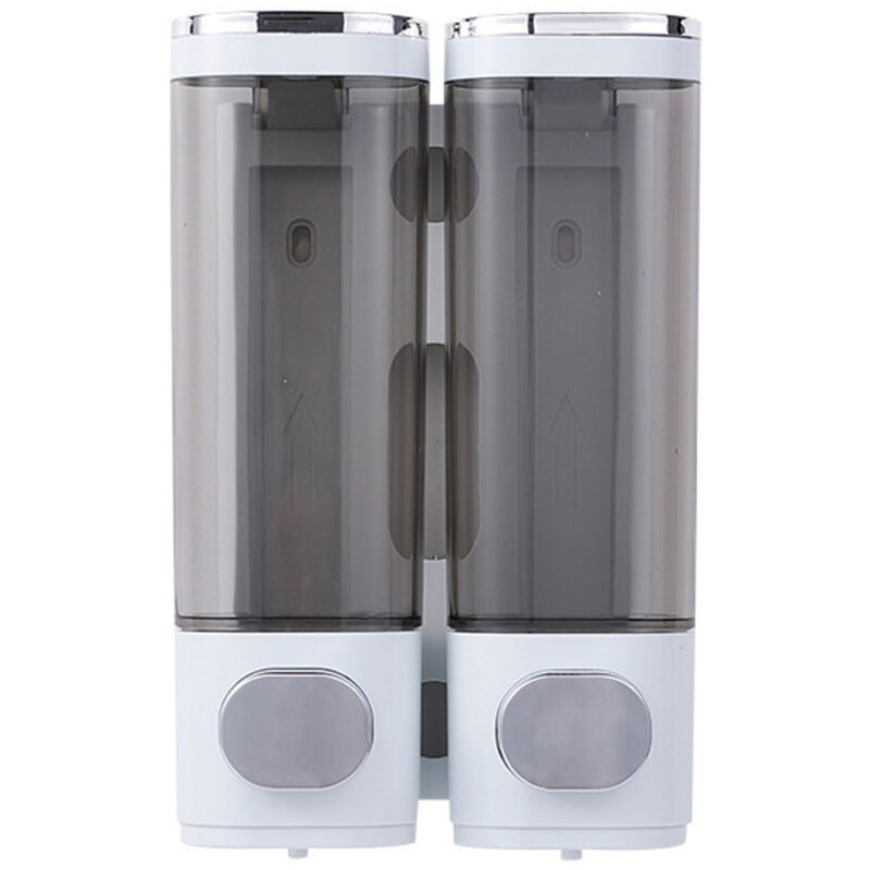 Sparen Sie Geld iZZZHH Duschseifenspender mit großem Fassungsvermögen für Bad und Hotel – 2 Wandspender für Shampoo und Spülung, kein Bohren