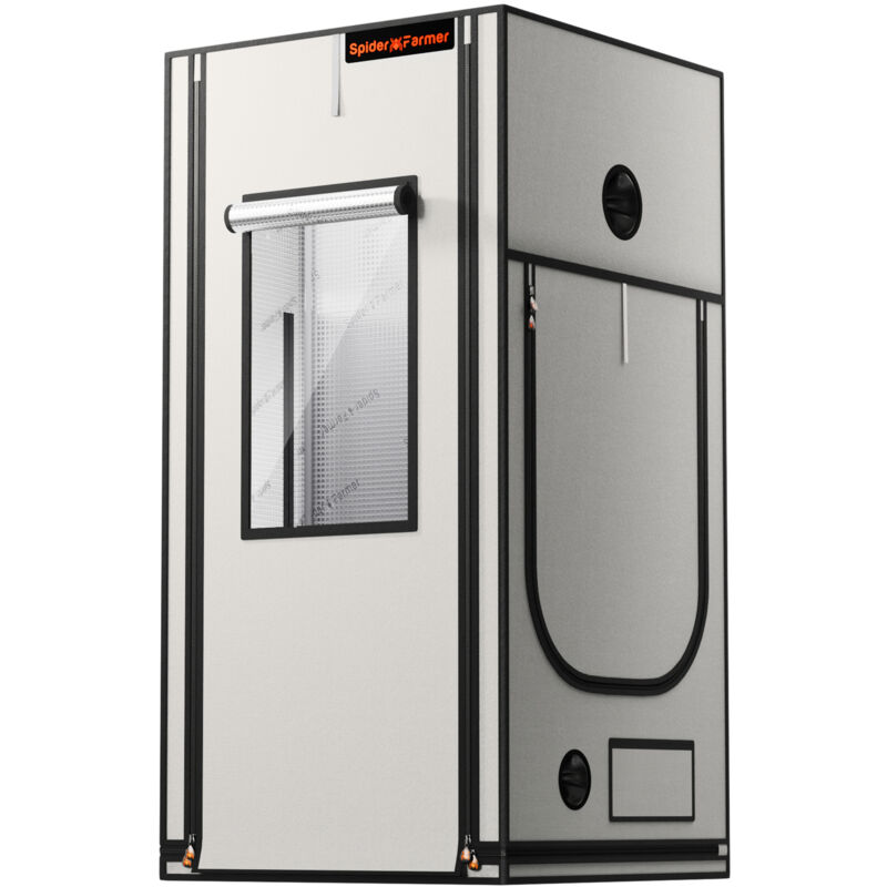 Growzelt Indoor Grow Tent Pro 90x90x180cm 2000D High Reflective - Spider Farmer