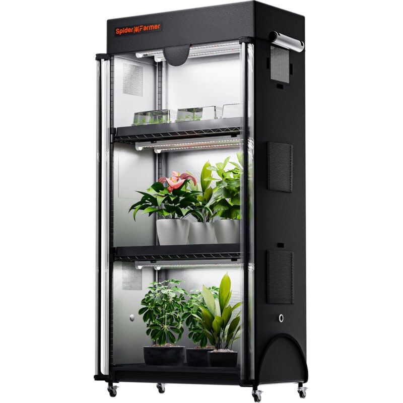 Mars Hydro - Spider Farmer plantstand110 mit Wachstumslicht und Zelt für Zimmerpflanzen Blumen