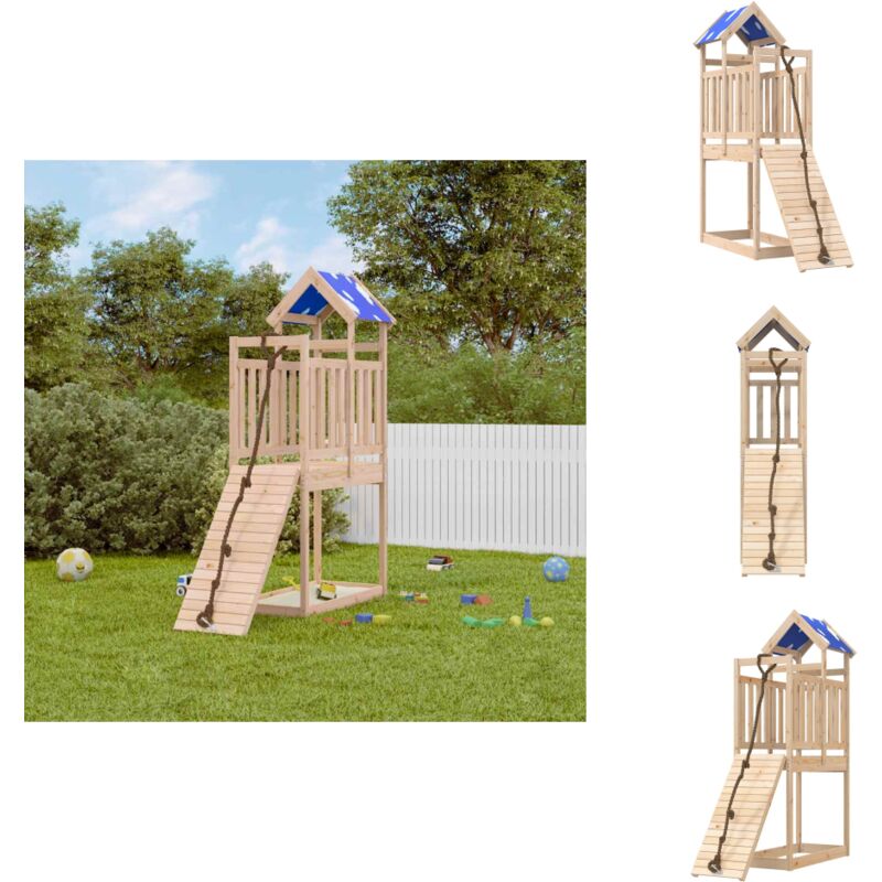 Spielturm Massivholz Kiefer - Holzspielplatz - Kinderspielturm - Kiefernholzturm - Spielgeräte Für Garten - Outdoor Spielsachen
