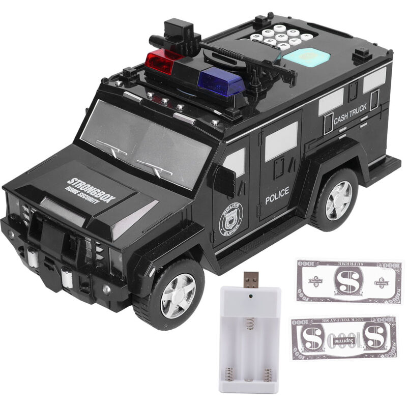 Spielzeug-Spardose in Form eines gepanzerten Autos, elektronische Spardose für Kinder, Geschenk zum Geburtstag oder anderen Festen.