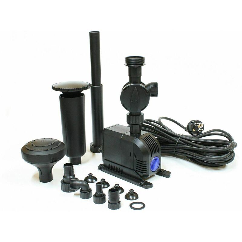 Varan Motors - HJ-2203 SPINGBRUNNENPUMPE WASSERSPIEL TEICHPUMPE FONTÄNE WASSERPUMPE GARTENPUMPE 2000L/h