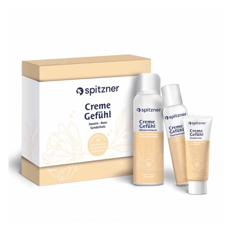 Geschenkset CremeGefühl mit Duschschaum Körperschaum Handcreme Geschenkbox - Spitzner