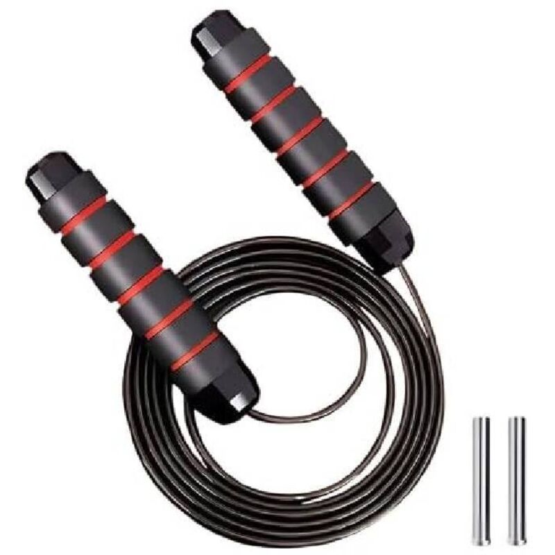 Springseil mit Gewichtsstange – Sport-Springseil – Springseil für Erwachsene – Box-Springseil – Ideal zum Seilspringen – Geeignet für Erwachsene –