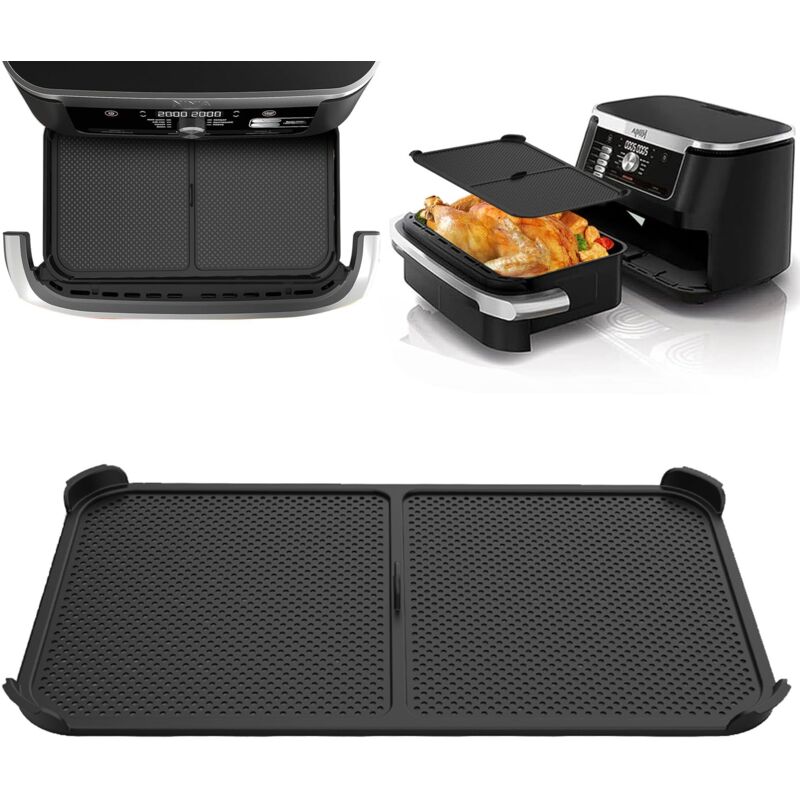 Spritzschutz aus Silikon für die Ninja Foodi 10,4 L AF500EU Heißluftfritteuse, kompatibel mit der Ninja 10,4 L Heißluftfritteuse, wiederverwendbares