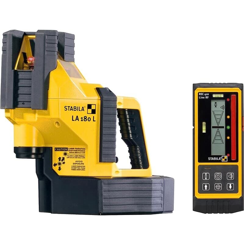 Stabila Multilinien-Laser LA 180 L, 6-teiliges Set, Laser-Empfänger, Tragekoffer