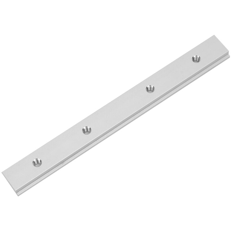 Stabile Aluminium-T-Nut-Gehrungslehre 200 mm, Holzbearbeitungswerkzeug für Frästisch und Anschlag (T-Schlitten 200 mm, M6-Zähne)