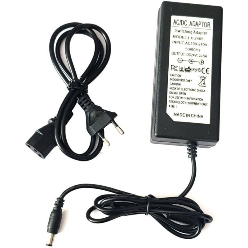 Trade Shop Traesio - Trade Shop - netzteil-transformator stabilisiert led-kameras überwachung 24V 5A -