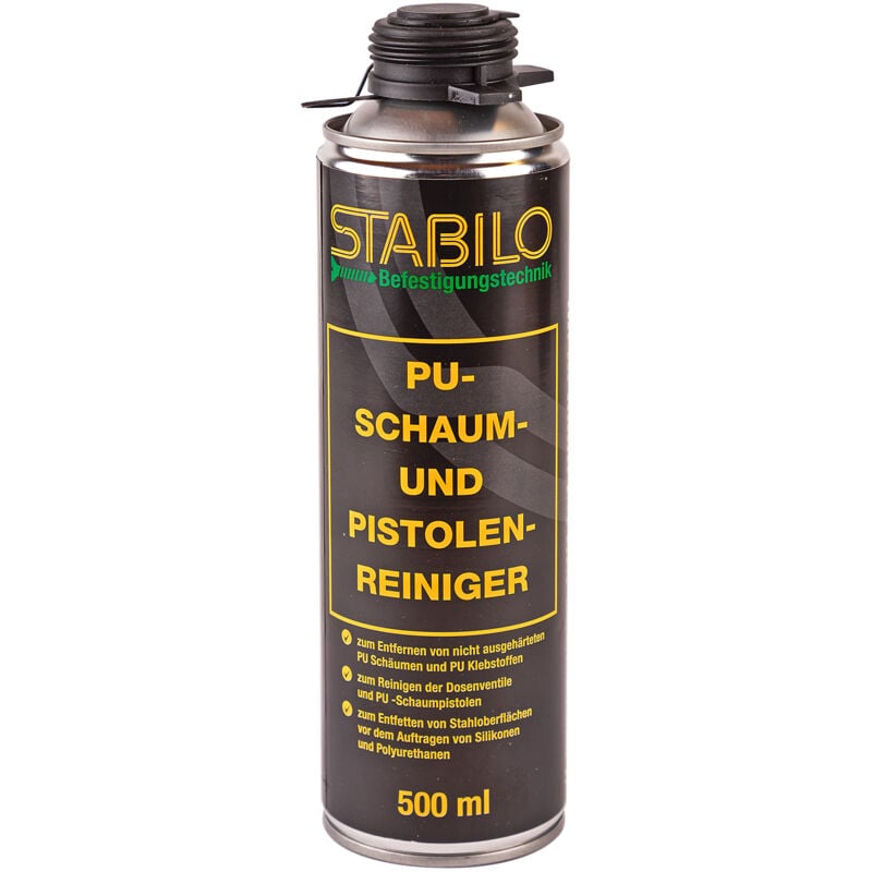 Stabilo Befestigungstechnik - Stabilo Pistolenreiniger 500ml Schaumreiniger pu Reiniger Reinigungsmittel Entfetter