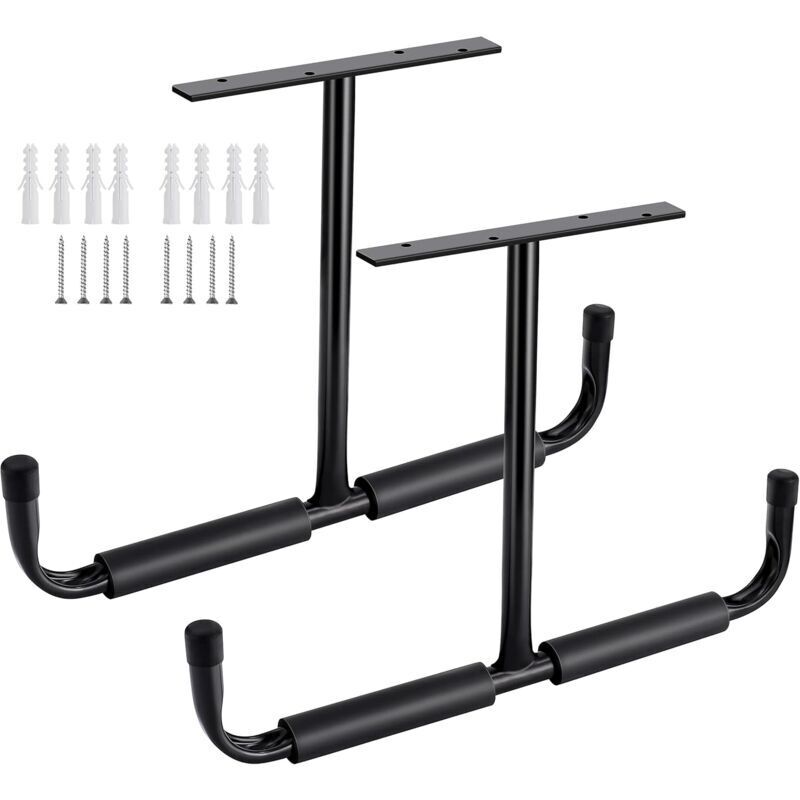 Stahl-Deckenaufbewahrungshaken für Garagen, robustes Aufbewahrungssystem zum Aufhängen von Holz, Fahrrädern, Werkzeugen, Bauholz,