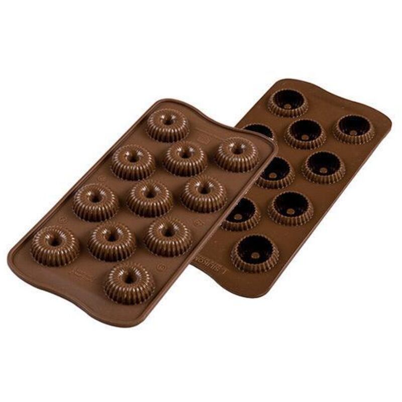 Silikomart Scg49 Choco Crown Süßigkeiten- & Schokoladenformen Silikon Braun