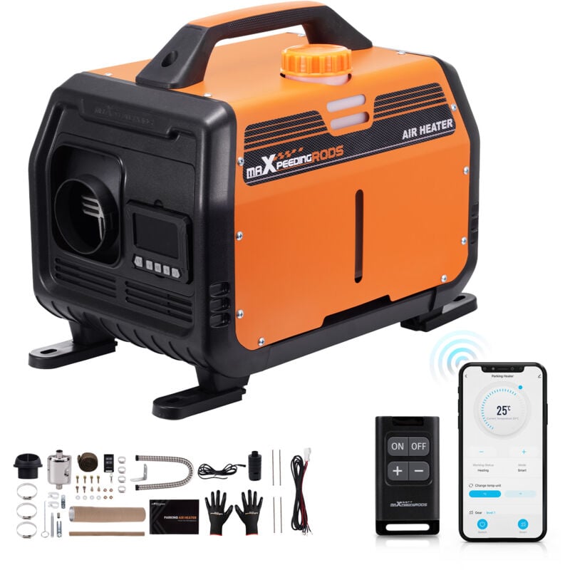 Maxpeedingrods - Standheizung 5KW Diesel Luftheizung Thermostat lcd for Wohnmobil Bluetooth App