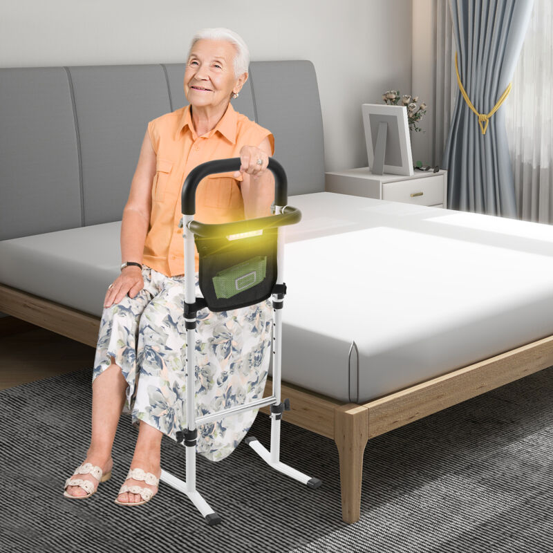 Standing Aid, Adjustable Standing Aid with Storage Bag, Standing Aid for Bed, Sofa, Toilet
