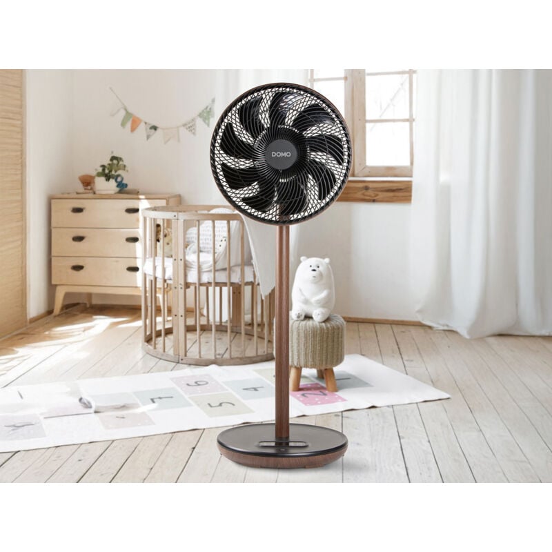 Domo - Standventilator leise, mit Timer & Fernbedienung, 9 Stufen, 26 w, Höhe 92cm