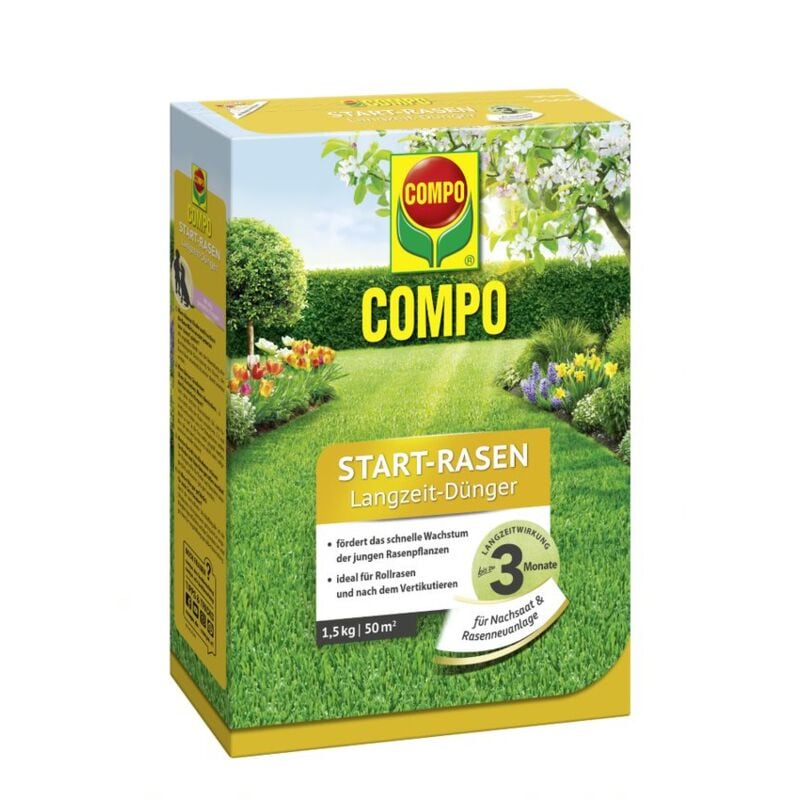 Start-Rasen Langzeit-Dünger 1,5kg für 50m² - Compo