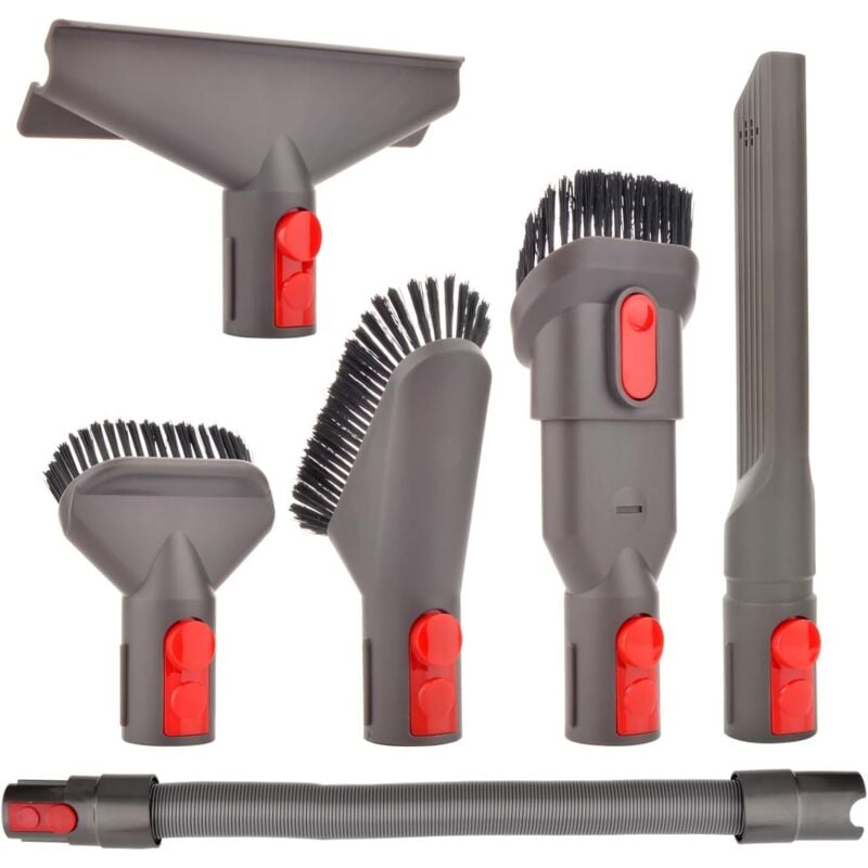 Staubsauger Zubehör Set Bürste Tool Düse Set mit Verlängerungs-Schlauch Ersatzteile für Dyson V10 V11 V7 V8 V12 Staubsauger (6 in 1)