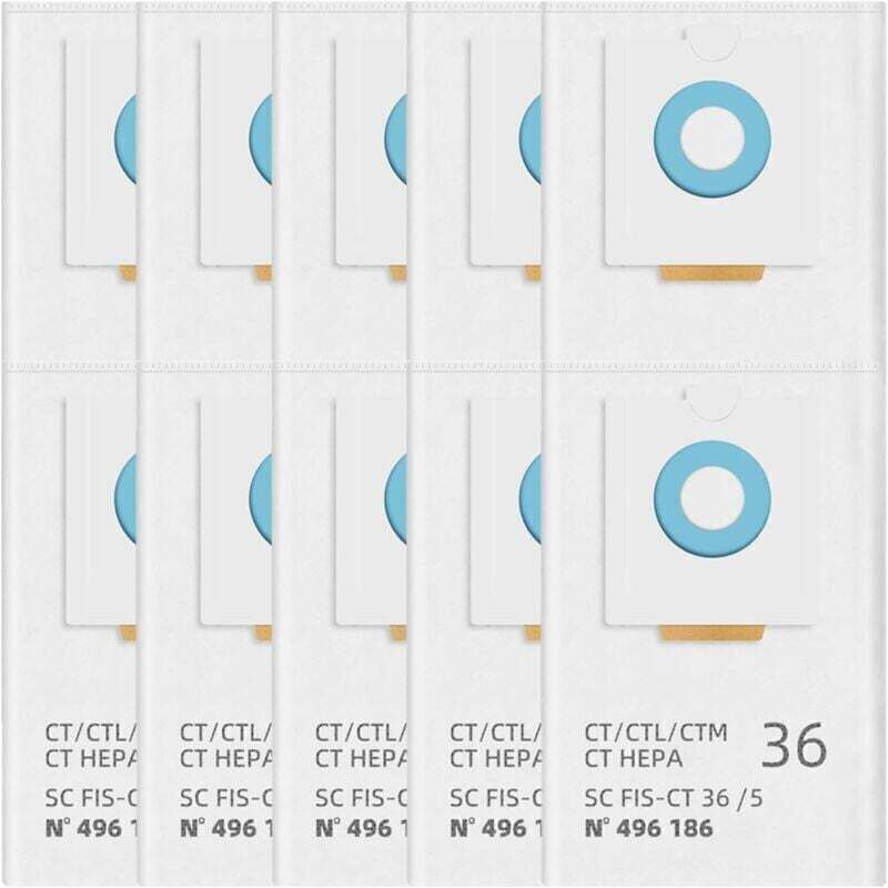 Staubsaugerbeutel 496186 für Festool Selfclean CT 36 / CTM 36 E / CTL 36 E CLEANTEC Serie, großvolumige mobile Staubsauger, Filterbeutel,
