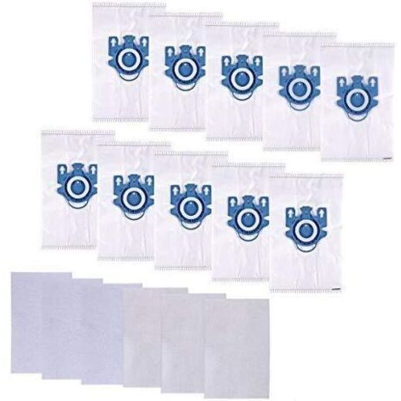 Staubsaugerbeutel für Miele GN, Miele Complete C3, Complete C2 und Classic C1, Hyclean 3D Efficiency Miele (10 Beutel + 6 Netze)