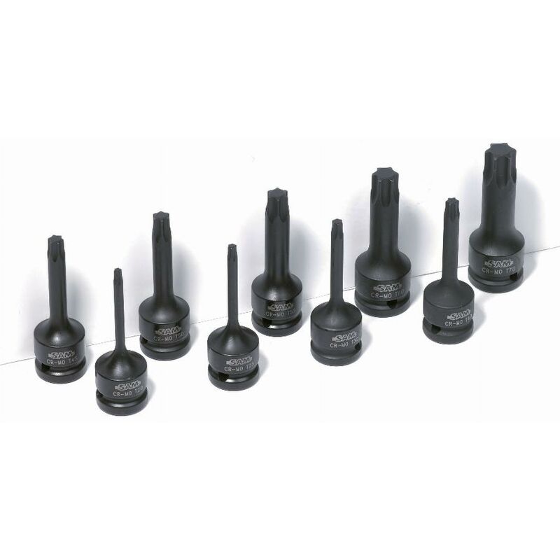 Sam Outillage - Steckschlüssel Schraubendreher 1/2 a chocs longue torx taille t30 sam - NST30