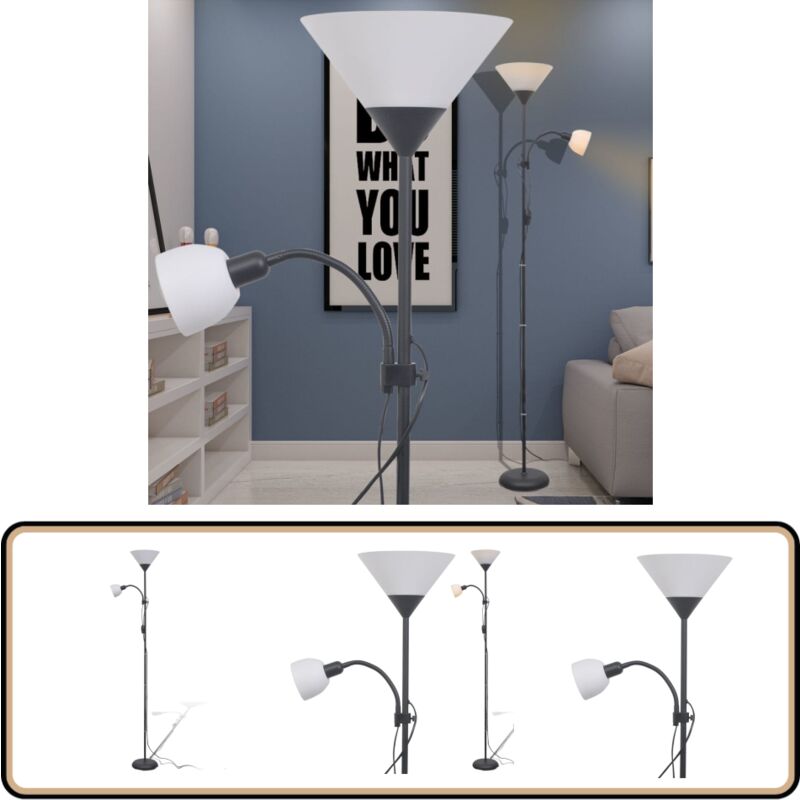 Stehlampe Schwarz - Stehlampe - Schwarze Stehlampe - Moderne Stehlampe - led Stehlampe - Wohnzimmerleuchte