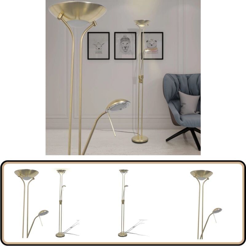 Stehleuchte Dimmbar led 23 w - Stehlampe - led Lampe - Wohnzimmer Dekoration - Dimmable Lampe - Deckenfluter