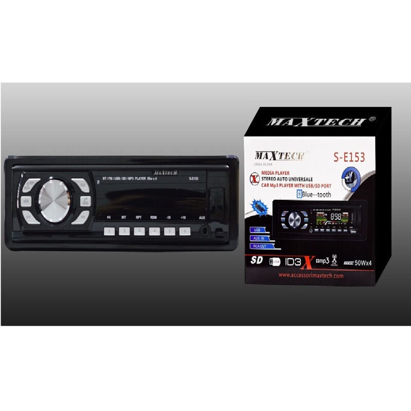 Trade Shop Traesio - Trade Shop - Autoradio, FM-Radio, Bluetooth, Autoradio, sd, usb, MP3, AUX-Eingang, 1DIN, Frontblende -