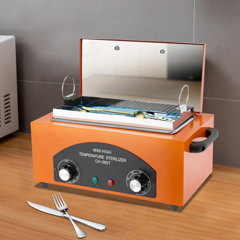 Sterilisator Hochtemperatur-Sterilisator-Nagel-Werkzeug-Sterilisator mit Timer für Kosmetik, Fusspflegestudios, Friseursalon DE