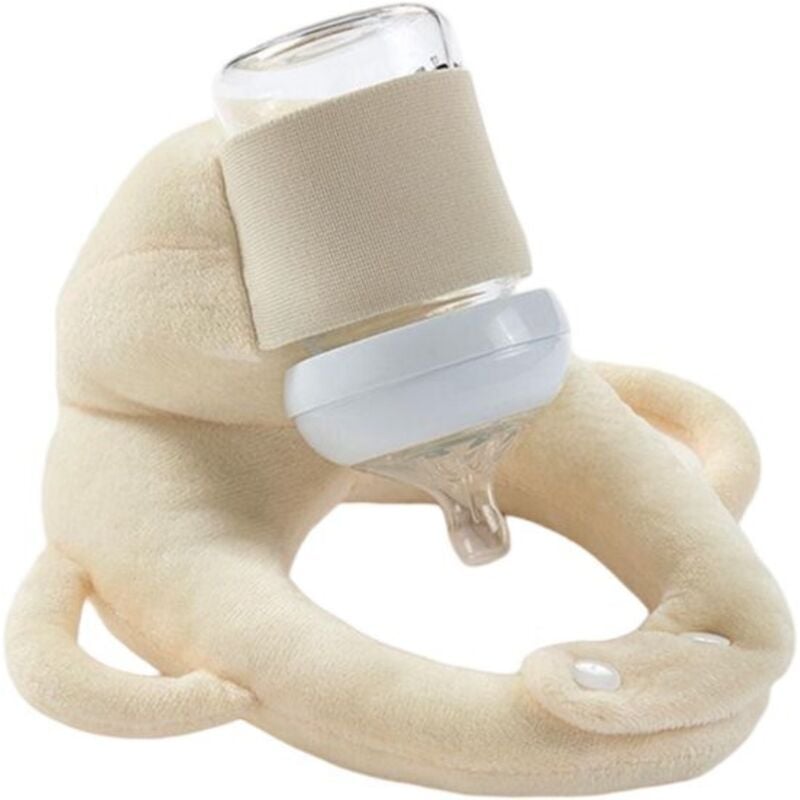 Stillkissen - Automatisches Stützkissen - Waschbar - Verstellbar - Freihändiges Stillen - Beige (Flasche nicht enthalten)