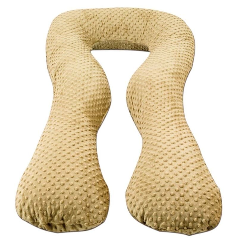 Viking Choice - Stillkissen - Seitenschläferkissen - Nerzstoff - 'U'-Form - creme