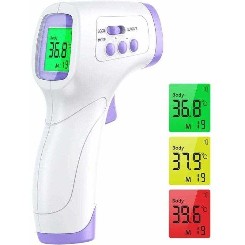 XVX - Stirnthermometer für Erwachsene, Infrarot-Stirnthermometer, 2-in-1-Berührungsloses Thermometer für Babys und Erwachsene, Infrarot-Thermometer