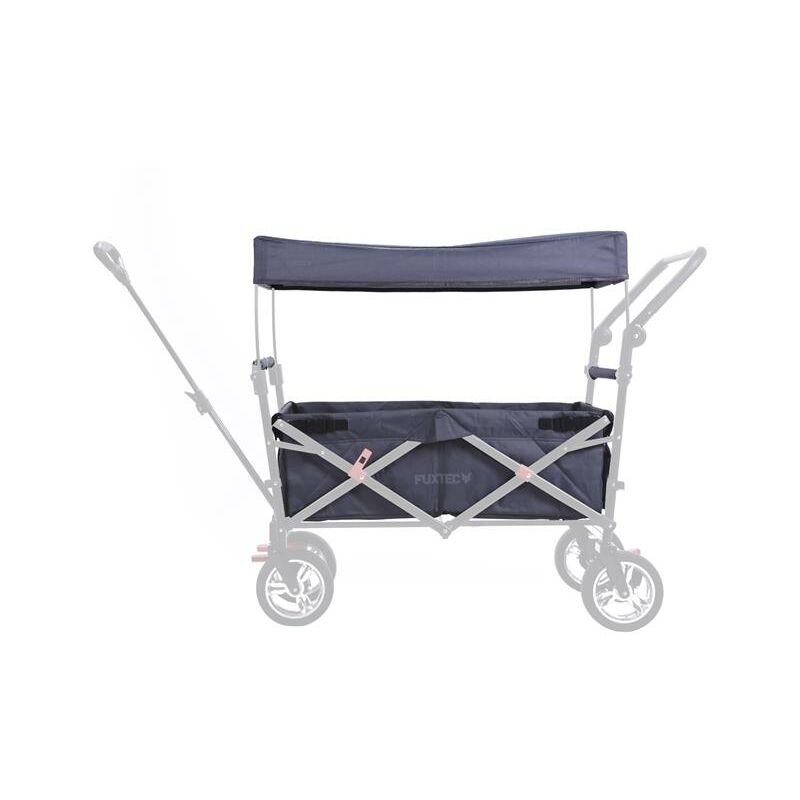 Stoff Bezug Bollerwagen komplett in Grau CT-700- faltbarer Bollerwagen Wechselbezug - Fuxtec