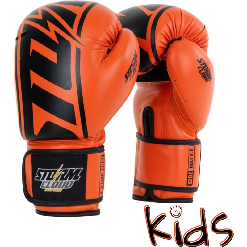 StormCloud Kinder-Boxhandschuhe Bolt 2.0, Neonorange, 6 oz, 6 oz
