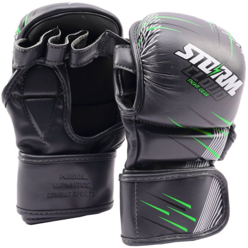StormCloud StarFall MMA Sparring-Handschuhe Graphit-Limette 7oz XL