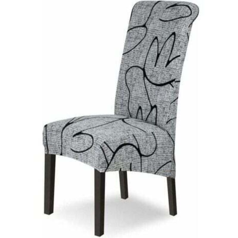 Stretch-Stuhlhussen, 4er-Pack große Schonbezüge für Esszimmerstühle, abnehmbare, waschbare Stuhlhussen in großer Größe für die Dekoration von