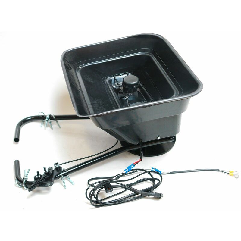 Dema - Elektrostreuer Schleuderstreuer 12V Salz Dünger-Streuer Rasentraktor bis 2,5 m