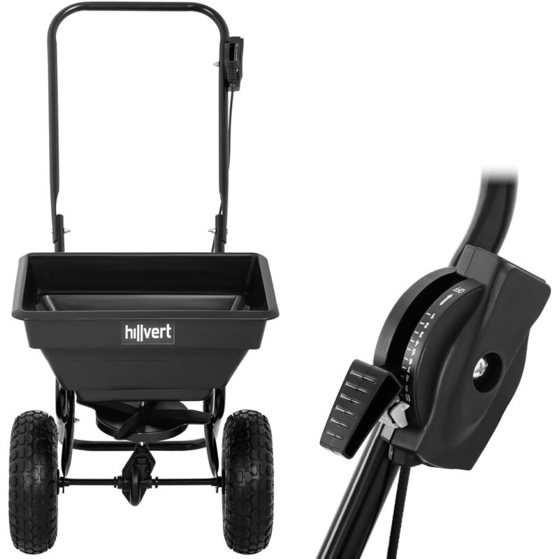 Streuer für Dünger, Gras, Salz, Sand, 14 l