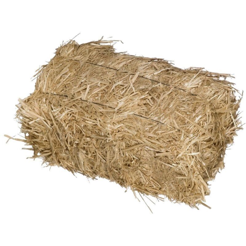 Strohwürfel-Einstreu für Hundezwinger, Hühnerstall, Gemüsebeete, Hunde, Kaninchen und andere Tiere, 8 kg XXL