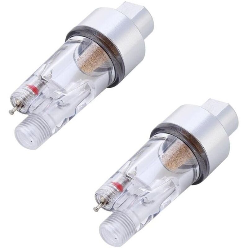 Stück Airbrush-Wasserabscheider, Mini-Inline-Luftfilter mit 1/8-Zoll-Schlauchanschluss zur Feuchtigkeitsregulierung für Airbrush-Pistole