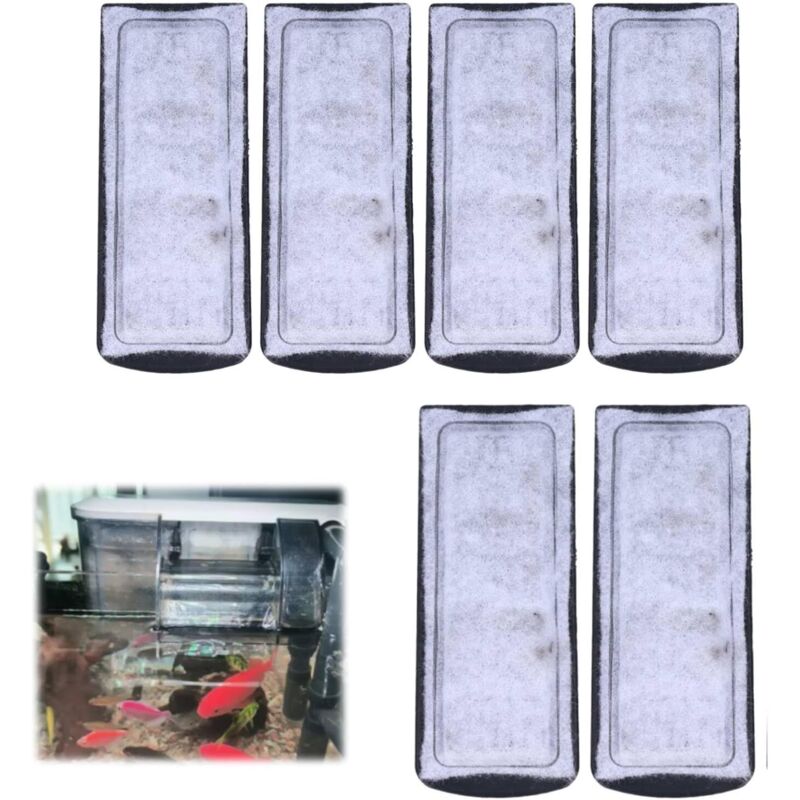Stück Aquarium-Filterwatte, 135 x 55 mm Aquarium-Filterkartusche, Aquarium-Filtermedium, Aquarium-Zubehör, zum Aufhängen der Filterwatte für Aquarien
