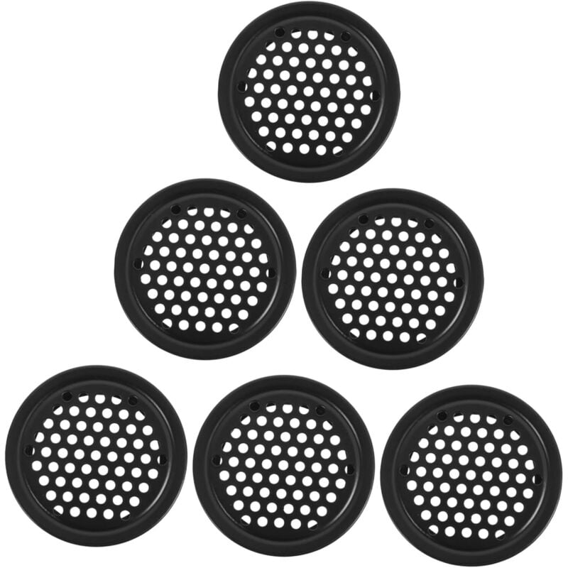 Jalleria - Stück Atmungsaktive Netzabdeckung Kleiderschrank-Entlüftungsöffnungen Runde Belüftungsabdeckung Kleiderschrank-Entlüftungsnetz