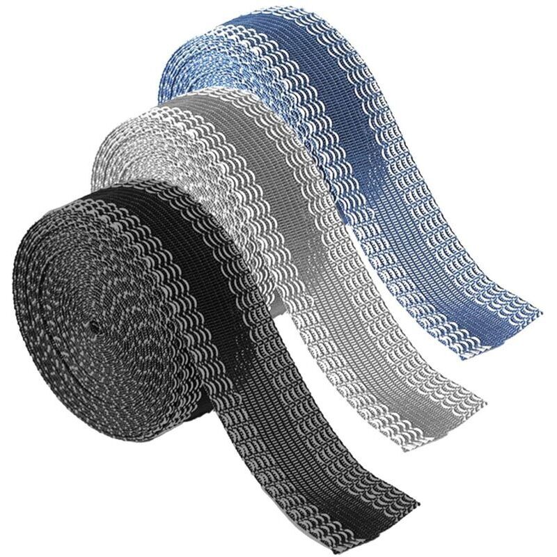 Stück aufbügelbares Saumband, kein Nähen erforderlich, selbstklebendes Polyester-Bügelband, für Gardinen, Hosen, Kleider, Jeans, Bekleidung (Schwarz,