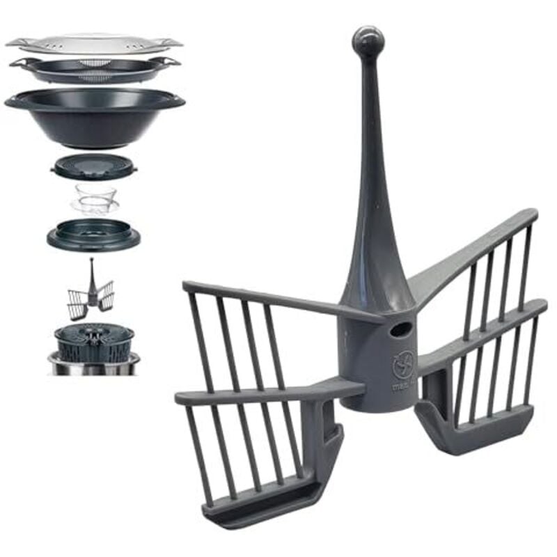 Stück Butterfly-Schneebesen-Ersatz, Butterfly-Schneebesen-Ersatz, Ersatzteile für Mixer, kompatibler Schneebesen für Thermomix TM5/TM31/TM6