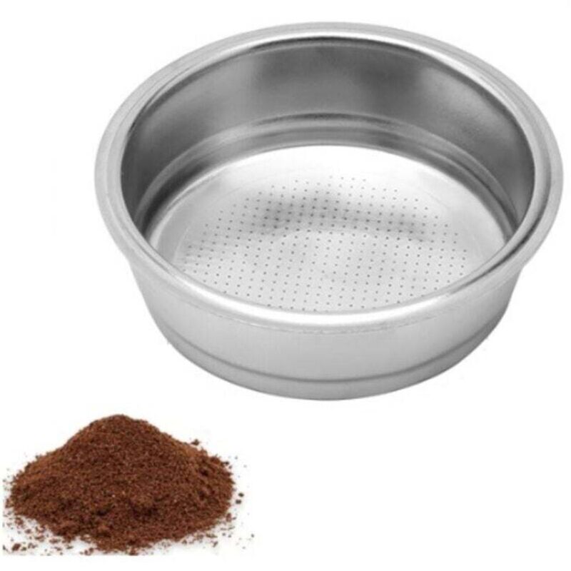 Stück (Einzeltasse) 51-mm-Filter ohne Druckbeaufschlagung, Edelstahl-Kaffeefilter, einlagiger, druckloser Filterkorb, Espresso-Filterkorb für