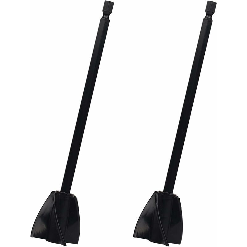 Stück Epoxidharzmischer, Kunststoff-Mischeraufsatz, Bohrer, Spiral-Farbrührer für Epoxidharz, Latexfarbe, Glasur und Beschichtungsmischung (schwarz)